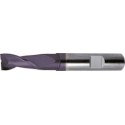 Fraise cylindrique longue, type N, queue HB - UF, en carbure monobloc, DIN 6527, surface recouverte de TiAIN, Ø d1 - h10 : 5,0 mm, Long. totale l1 57 mm