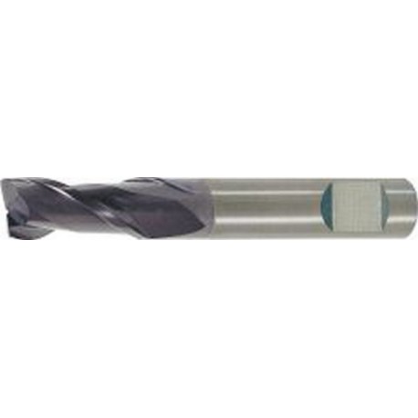 Fraise cylindrique courte, type N, queue HB - UF, en carbure monobloc, INOX, surface recouverte de TiAIN, Ø d1 - e8 : 3,0 mm, Long. totale I1 45 mm