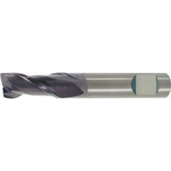Fraise cylindrique courte, type N, queue HB - UF, en carbure monobloc, INOX, surface recouverte de TiAIN, Ø d1 - e8 : 5,0 mm, Long. totale I1 50 mm