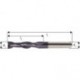 Fraise cylindrique extra longue, en carbure monobloc, Ø d1 - h10 : 3,0 mm, Long. totale I1 75 mm, Long. coupe l2 20 mm, Ø queue d2 - h6 : 3 mm