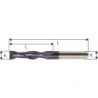 Fraise cylindrique extra longue, en carbure monobloc, Ø d1 - h10 : 5,0 mm, Long. totale I1 75 mm, Long. coupe l2 30 mm, Ø queue d2 - h6 : 5 mm