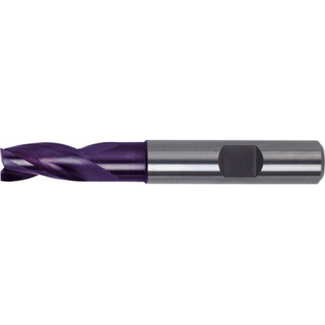 Fraise, queue HB, 3 dents, 30°, en carbure monobloc, revêtement TiAIN, Ø d1 - h10 : 3,0 mm, Long. totale l1 57 mm, Long. coupe l2 7 mm