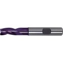 Fraise, queue HB, 3 dents, 30°, en carbure monobloc, revêtement TiAIN, Ø d1 - h10 : 5,0 mm, Long. totale l1 57 mm, Long. coupe l2 10 mm