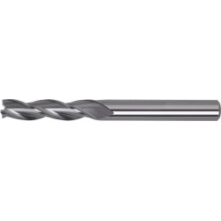 Fraise cylindrique extra longue, 30°, en carbure monobloc, sans revêtement, Ø d1 - h10 : 4,0 mm, Long. totale l1 75 mm, Long. coupe l2 25 mm