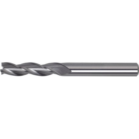 Fraise cylindrique extra longue, 30°, en carbure monobloc, sans revêtement, Ø d1 - h10 : 5,0 mm, Long. totale l1 75 mm, Long. coupe l2 30 mm