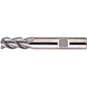 Fraise cylindrique longue, 3 dents, 45°, en carbure monobloc, sans revêtement, Ø d1 - h10 : 3,0 mm, Long. totale l1 57 mm, Long. coupe l2 7 mm