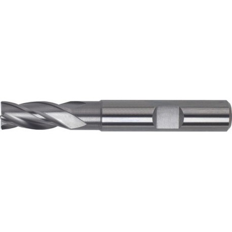 Fraise cylindrique longue, 4 dents, 30°, en carbure monobloc, sans revêtement, Ø d1 - h10 : 5,0 mm, Long. totale l1 57 mm, Long. coupe l2 13 mm