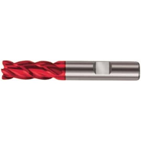 Fraise cylindrique longue, 4 dents, en carbure monobloc avec angle d'hélice de 35°/38°, queue HB, Fire, Ø d1 - h10 : 18,0 mm, Long. totale l1 92 mm