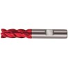 Fraise cylindrique longue, 4 dents, en carbure monobloc avec angle d'hélice de 35°/38°, queue HB, Fire, Ø d1 - h10 : 20,0 mm, Long. totale l1 104 mm