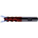 Fraise à queue, longue, type NH, 4 dents, en carbure monobloc, angle d'hélice de 40°/42° et arrosage centrale, Ø d1 - h10 : 12,0 mm, Long. totale l1 83 mm