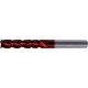 Fraise cylindrique longue, en carbure monobloc avec angle d'hélice de 35°/38°, Ø d1 - h10 : 10 mm, Long. totale l1 100 mm, Long. coupe l2 40 mm