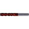 Fraise cylindrique longue, en carbure monobloc avec angle d'hélice de 35°/38°, Ø d1 - h10 : 12 mm, Long. totale l1 150 mm, Long. coupe l2 45 mm