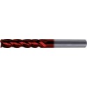 Fraise cylindrique longue, en carbure monobloc avec angle d'hélice de 35°/38°, Ø d1 - h10 : 16 mm, Long. totale l1 150 mm, Long. coupe l2 65 mm