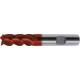 Fraise cylindrique longue, 4 dents, en carbure monobloc avec angle d'hélice de 40°/42°, queue HB, Fire, Ø d1 - h10 : 4,0 mm, Long. totale l1 57 mm