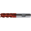 Fraise cylindrique longue, 4 dents, en carbure monobloc avec angle d'hélice de 40°/42°, queue HB, Fire, Ø d1 - h10 : 6,0 mm, Long. totale l1 57 mm