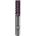 Fraise cylindrique longue, type H, en carbure monobloc, queue HB, de 6 à 8 dents, recouverte de TiAIN, Ø d1 - e8 : 10,0 mm, Long. totale l1 72 mm