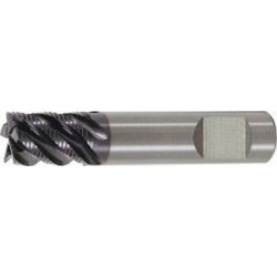 Fraise d'ébauche courte, type HR, en carbure monobloc, surface recouverte de TiAlN, pour le traitement de l'INOX, Ø d1 - h10 : 10,0 mm