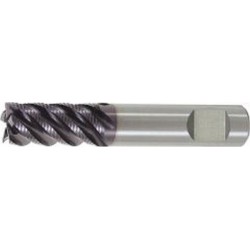 Fraise d'ébauche longue, type HR, en carbure monobloc, surface recouverte de TiAlN, pour le traitement de l'INOX, Ø d1 - h10 : 12,0 mm