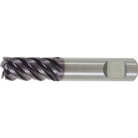 Fraise d'ébauche longue, type HR, en carbure monobloc, surface recouverte de TiAlN, pour le traitement de l'INOX, Ø d1 - h10 : 20,0 mm