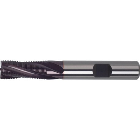 Fraise d'ébauche longue, en carbure monobloc, Ø d1 - js14 : 16,0 mm, Long. totale l1 92 mm, Long. coupe l2 32 mm, Ø queue d2 - h6 : 16 mm, Dents : 4