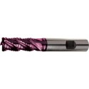 Fraise d'ébauche en carbure monobloc de type NF, longue, TiAlN, Ø d1 - h10 : 20,0 mm, Long. totale l1 104 mm, Long. coupe l2 38 mm, Dégagement : 54 mm