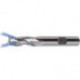 Fraise d'ébauche avec arrosage centrale, longue, en carbure monobloc, pour aluminium, Ø d1 - h10 : 12,0 mm, Long. totale l1 83 mm, Long. coupe l2 22 mm