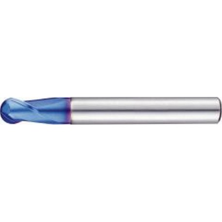 Fraise bout hémisphérique courte, type N, en carbure monobloc, NANO, revêtement TiAIN-S, Ø d1 - h8 : 0,5 mm, Long. totale l1 40 mm