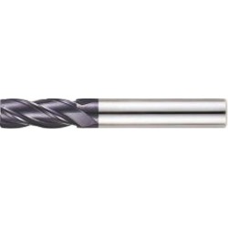 Fraise torique, 4 dents, en carbure monobloc, Ø d1 - e8 : 8,0 mm, Long. totale l1 70 mm, Long. coupe l2 25 mm, Rayon : 0,5 mm, Ø queue d2 - h6 : 8 mm