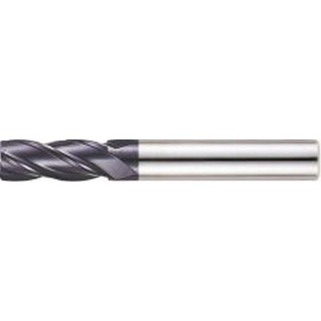 Fraise torique, 4 dents, en carbure monobloc, Ø d1 - e8 : 12,0 mm, Long. totale l1 90 mm, Long. coupe l2 30 mm, Rayon : 1,5 mm, Ø queue d2 - h6 : 12 mm