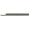 Ébauche de lancette en carbure monobloc, forme A, une face ébauchée, Ø - h6 : 4,0 mm, Long. totale 75 mm, Long. coupe 6 mm