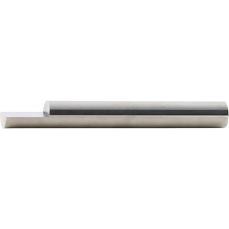 Ébauche de lancette en carbure monobloc, forme A, une face ébauchée, Ø - h6 : 8,0 mm, Long. totale 100 mm, Long. coupe 12 mm