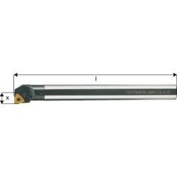 Barre d'alésage ISO 95° A..-PWLNR/L, à arrosage interne, Désignation : A32S PWLNR 08, Ø queue - dg7 32 mm, Dimensions Ø min. 40 mm