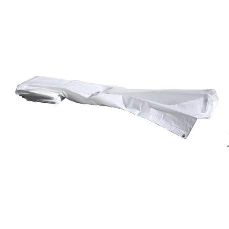 Bâche pour grille de chantier (blanche)