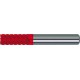 Fraise cylindrique en carbure monobloc longue, type H, revêtement Fire. traitement HSC jusqu'à 62 HRC, Ø d1 - h10 : 4,0 mm, Long. totale l1 57 mm