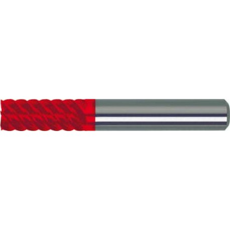 Fraise cylindrique en carbure monobloc longue, type H, revêtement Fire. traitement HSC jusqu'à 62 HRC, Ø d1 - h10 : 4,0 mm, Long. totale l1 57 mm
