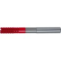 Fraise torique carbure monobloc extra longue, UF, 6 dents, Ø d1 - h10 : 8,0 mm, Long. totale l1 100 mm, Long. coupe l2 19 mm