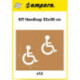 Set pochoirs Handicap 25x30