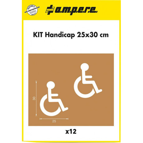 Set pochoirs Handicap 25x30