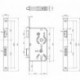 Serrure à mortaiser 55/72/8/1 DIN R