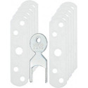 Plaque fenętre blanc 85x22mm