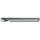 Foret à pointer CN, à queue cylindrique, angle de pointe 90°, en acier à coupe rapide à 5 % de cobalt, DIN 1835-B, surface sans revêtement, Ø h8 : 4 mm