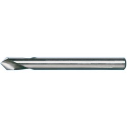 Foret à pointer CN, à queue cylindrique, angle de pointe 90°, en acier à coupe rapide à 5 % de cobalt, DIN 1835-B, surface sans revêtement, Ø h8 : 4 mm