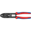 Pince à sertir brunie avec gaines bi-matière 215 mm