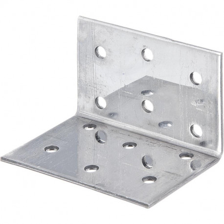 Connecteur equerre perforé VA 40x40x60 mm (Par 25)