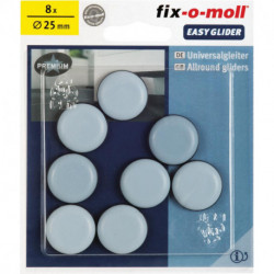 Tampon EASYGLIDER gris 25mm - 8 Unités