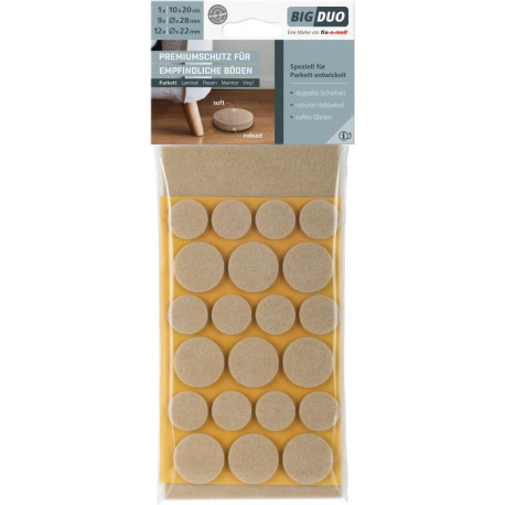 Set Tampon pour parquet BIGDUO 22 St.