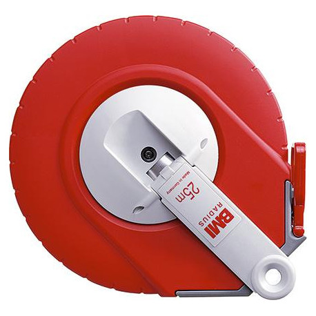 Metre ruban 20mx13mm acier laqué blanc BMI