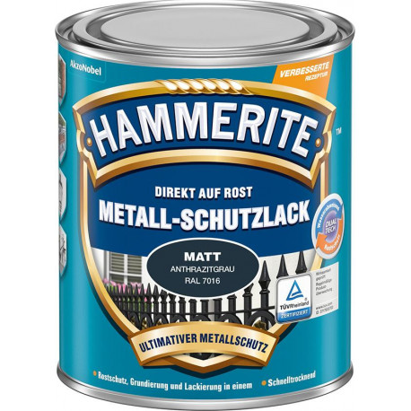 Laque de protection métallique 750 ml matt antracite (Par 3)