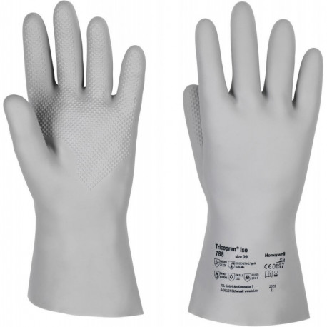 Gants de protection Tricopren ISO 788.L:290-310. Taille 8 (Par 10)