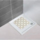 Tapis de douche Stella taupe 54 x 54 cm